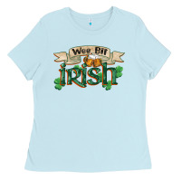 Baby Blue wee bit irish st patrick's day Ladies Tee - FaDigitalArtStudio