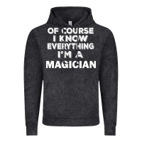 Vintage Black i know everything i'm a magician Vintage Hoodie - artisFamous