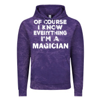 Cloud Purple i know everything i'm a magician Vintage Hoodie - artisFamous