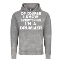 Cloud Rock i know everything i'm a drummer Vintage Hoodie - artisFamous