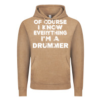 Vintage Coffee i know everything i'm a drummer Vintage Hoodie - artisFamous