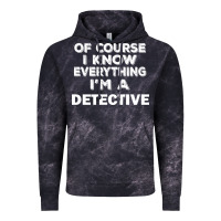 Cloud Black i know everything i'm a detective Vintage Hoodie - artisFamous