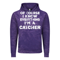 Cloud Purple i know everything i'm a catcher Vintage Hoodie - artisFamous