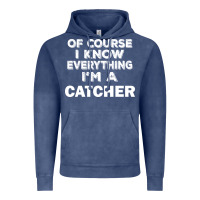 Vintage Denim i know everything i'm a catcher Vintage Hoodie - artisFamous