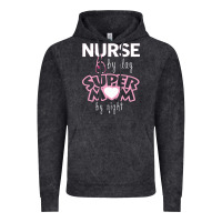Vintage Black nurse by day super mom by night Vintage Hoodie - artisFamous