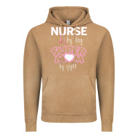 Vintage Camel nurse by day super mom by night Vintage Hoodie - artisFamous