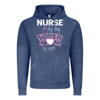 Vintage Denim nurse by day super mom by night Vintage Hoodie - artisFamous