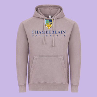 Chamberlain College Vintage Hoodie Designed By Artisfamous