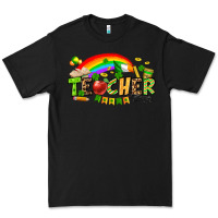 Black St. Patrick's Day Teacher Premium Tee - OliviaCreatesArt
