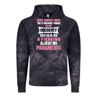 Cloud Black never underestimate mommy paramedic Vintage Hoodie - artisFamous