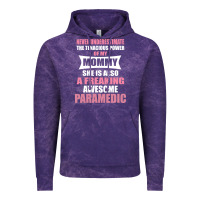 Cloud Purple never underestimate mommy paramedic Vintage Hoodie - artisFamous