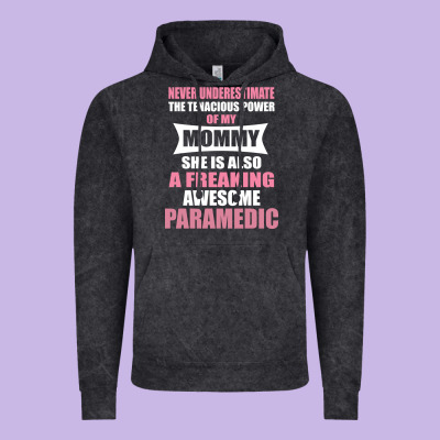 Never Underestimate Mommy Paramedic Vintage Hoodie Designed By Artisfamous