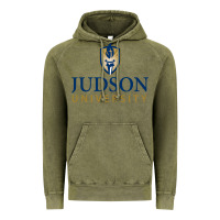 Vintage Olive Judson College Vintage Hoodie - artisFamous