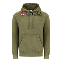 Vintage Olive Loyola College Chicago Vintage Hoodie - artisFamous