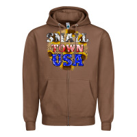 Chestnut small town usa Zipper Hoodie - JahusDesignShop