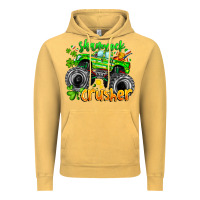 Vintage Mustard Shamrock Crusher Vintage Hoodie - CowhideDigitalArt