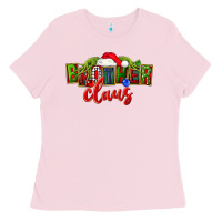 Bubblegum Pink christmas brother claus Ladies Tee - FaDigitalArtStudio