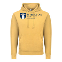 Vintage Mustard Wheaton College (Illinois) Vintage Hoodie - artisFamous