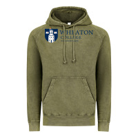 Vintage Olive Wheaton College (Illinois) Vintage Hoodie - artisFamous