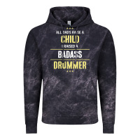 Cloud Black i raised a badass drummer Vintage Hoodie - artisFamous