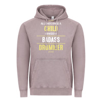 Vintage Zinc i raised a badass drummer Vintage Hoodie - artisFamous