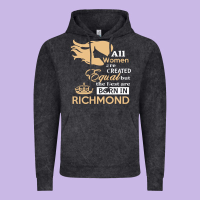 Women Are Born In Richmond Vintage Hoodie Designed By Artisfamous