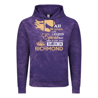 Cloud Purple women are born in richmond Vintage Hoodie - artisFamous