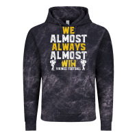 Cloud Black vikings we almost always almost win   funny sports Vintage Hoodie - artisFamous