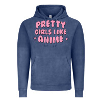 Vintage Denim Pretty Girls Like Anime Vintage Hoodie - artisFamous