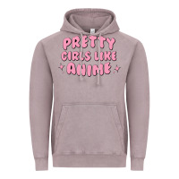 Vintage Zinc Pretty Girls Like Anime Vintage Hoodie - artisFamous