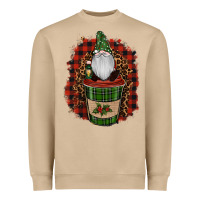 Mushroom gnomes with coffee christmas Heavyweight Sweatshirt - RanaPortraitStore