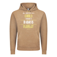 Vintage Coffee i raised a badass florist Vintage Hoodie - artisFamous