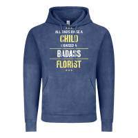 Vintage Denim i raised a badass florist Vintage Hoodie - artisFamous