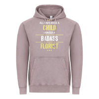 Vintage Zinc i raised a badass florist Vintage Hoodie - artisFamous