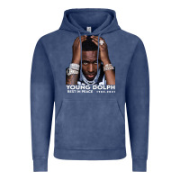 Vintage Denim Rest in Peace Young Dolph Vintage Hoodie - artisFamous