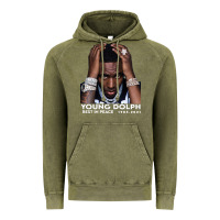 Vintage Olive Rest in Peace Young Dolph Vintage Hoodie - artisFamous