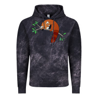 Cloud Black red panda sleeping Vintage Hoodie - artisFamous