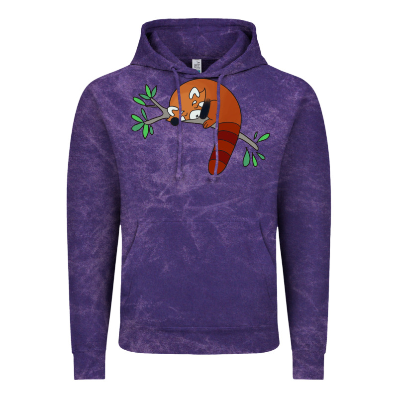 Red Panda Sleeping Vintage Hoodie by artisFamous | Teevron