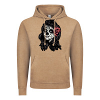 Vintage Coffee sugar skull lady Vintage Hoodie - artisFamous