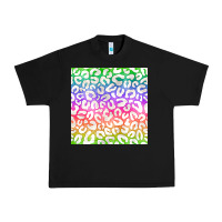 Black watercolor rainbow leopard seamless pattern Urban Heavy Tee - BundleAndBundleShop