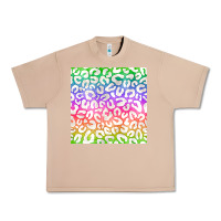 Burro watercolor rainbow leopard seamless pattern Urban Heavy Tee - BundleAndBundleShop