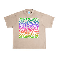 French Oak watercolor rainbow leopard seamless pattern Urban Heavy Tee - BundleAndBundleShop