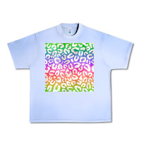 Grape Ice watercolor rainbow leopard seamless pattern Urban Heavy Tee - BundleAndBundleShop
