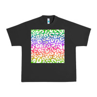 Pigment Black watercolor rainbow leopard seamless pattern Urban Heavy Tee - BundleAndBundleShop
