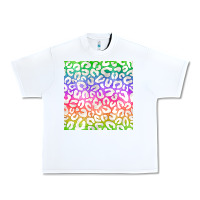 White watercolor rainbow leopard seamless pattern Urban Heavy Tee - BundleAndBundleShop
