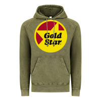 Vintage Olive Gold Star Chili Resto Vintage Hoodie - artisFamous
