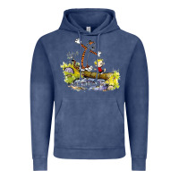 Vintage Denim calvin and hobbes bill watterson Vintage Hoodie - artisFamous