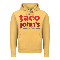 Vintage Mustard Taco John's Resto Vintage Hoodie - artisFamous
