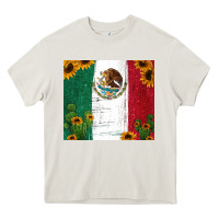 Cream cactus sunflower mexican flag z Heavy Core Tee - Jasminsmagicworld