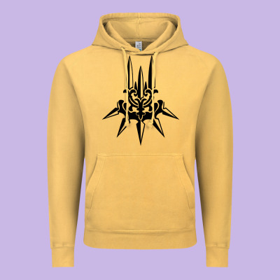 Yorha White Insignia Vintage Hoodie Designed By Artisfamous